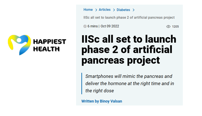 IISc all set to launch phase 2 of artificial pancreas project