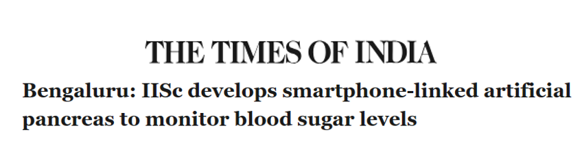 Bengaluru: IISc develops smartphone-linked artificial pancreas to monitor blood sugar levels
